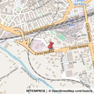 Mappa Corso Venezia, 104, 14100 Asti, Asti (Piemonte)