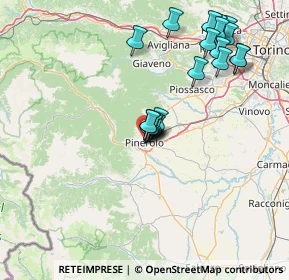 Mappa Via Dante Alighieri, 10064 Pinerolo TO, Italia (14.9745)