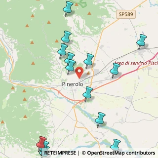 Mappa Via Podgora, 10064 Pinerolo TO, Italia (5.66267)