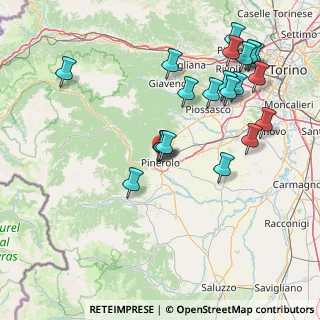 Mappa Via Antonio Rosmini, 10064 Pinerolo TO, Italia (17.5015)