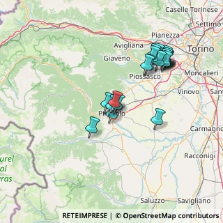 Mappa Via Antonio Rosmini, 10064 Pinerolo TO, Italia (14.1125)