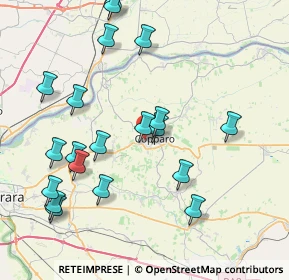 Mappa Via Michelangelo, 44034 Copparo FE, Italia (8.912)