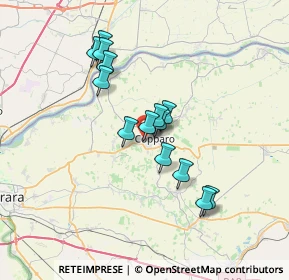 Mappa Via Michelangelo, 44034 Copparo FE, Italia (5.83571)