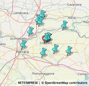 Mappa Via Michelangelo, 44034 Copparo FE, Italia (10.765)