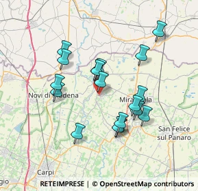 Mappa Via Bussetti Don, 41039 San Possidonio MO, Italia (6.39)