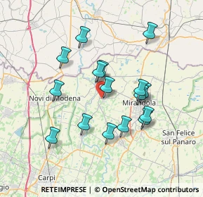 Mappa Via Bussetti Don, 41039 San Possidonio MO, Italia (6.55875)
