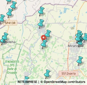 Mappa Via Bussetti Don, 41039 San Possidonio MO, Italia (6.44)