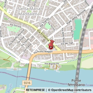 Mappa Via Gorizia, 2, 45030 Occhiobello, Rovigo (Veneto)