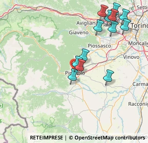 Mappa Via Ciochino, 10064 Pinerolo TO, Italia (16.91692)