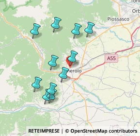 Mappa Via Ciochino, 10064 Pinerolo TO, Italia (7.18182)