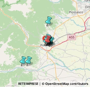 Mappa Via Ciochino, 10064 Pinerolo TO, Italia (3.08667)