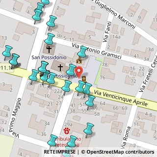 Mappa Piazza Andreoli, 41039 San Possidonio MO, Italia (0.08148)