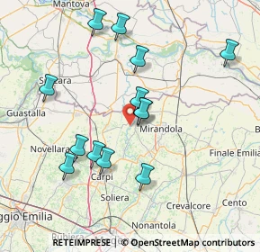 Mappa Via Terzi e Livelli, 41033 Concordia sulla Secchia MO, Italia (14.74692)