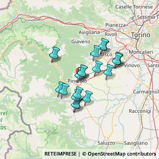 Mappa ENI Station pv.894 Via Martiri del XXI Aprile, 10064 Pinerolo TO, Italia (11.1485)