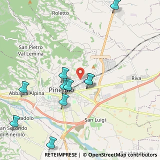 Mappa Strada al Colletto, 10064 Pinerolo TO, Italia (2.66083)