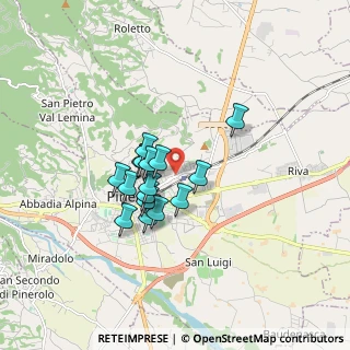 Mappa ENI Station pv.894 Via Martiri del XXI Aprile, 10064 Pinerolo TO, Italia (1.2125)