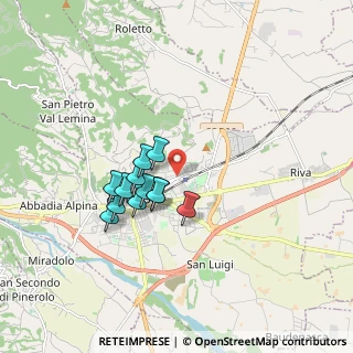 Mappa ENI Station pv.894 Via Martiri del XXI Aprile, 10064 Pinerolo TO, Italia (1.36167)