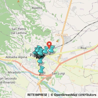 Mappa Strada al Colletto, 10064 Pinerolo TO, Italia (1.321)