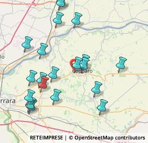 Mappa Via G.A. Agnelli, 44034 Copparo FE, Italia (8.7315)
