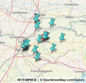 Mappa Copparo, 44034 Copparo FE, Italia (11.5015)