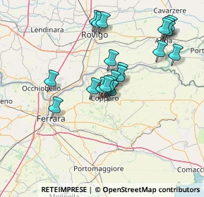 Mappa Copparo, 44034 Copparo FE, Italia (13.609)