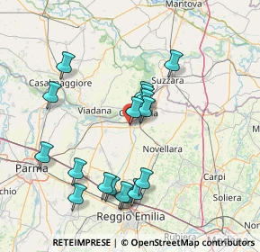 Mappa Via Martinella, 42044 Gualtieri RE, Italia (14.99882)