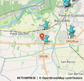 Mappa Via Martinella, 42044 Gualtieri RE, Italia (3.28545)
