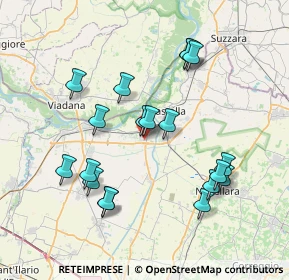 Mappa Via Sandro Pertini, 42044 Gualtieri RE, Italia (7.58263)