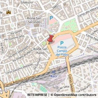 Mappa Campo Del Palio, 12, 14100 Asti, Asti (Piemonte)