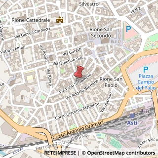 Mappa Via XX Settembre, 87, 14100 Asti, Asti (Piemonte)
