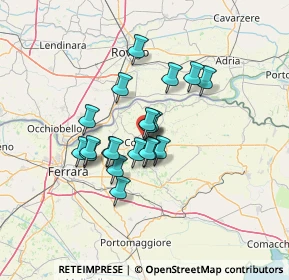 Mappa P.za Maestri del Lavoro, 44034 Copparo FE, Italia (9.9275)