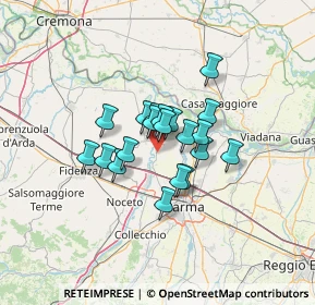 Mappa Via Borgazzo, 43010 Trecasali PR, Italia (8.5455)