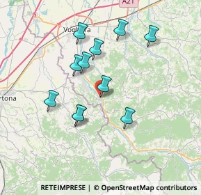 Mappa Via Molino, 27052 Godiasco Salice Terme PV, Italia (6.50727)