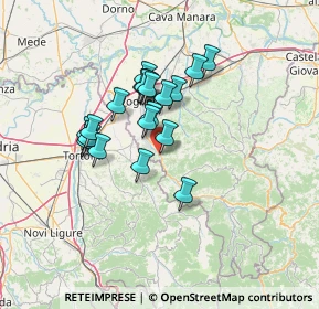 Mappa Via Alcide De Gasperi, 27052 Godiasco Salice Terme PV, Italia (10.677)