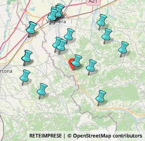 Mappa Via Alcide De Gasperi, 27052 Godiasco Salice Terme PV, Italia (9.0095)