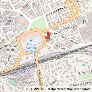 Mappa Piazza Leonardo da Vinci, 2, 14100 Asti, Asti (Piemonte)