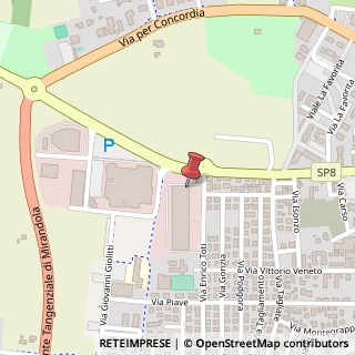 Mappa Via Enrico Toti, 143, 41037 Mirandola, Modena (Emilia Romagna)
