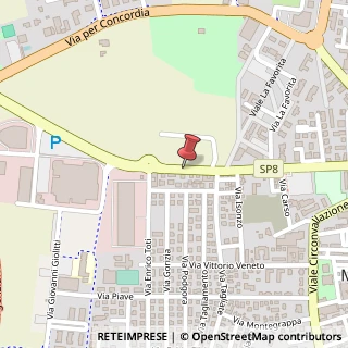 Mappa Viale Gregorio Agnini, 98, 41037 Mirandola, Modena (Emilia Romagna)