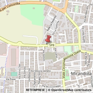Mappa Via G. Agnini, 88, 41037 Mirandola, Modena (Emilia Romagna)