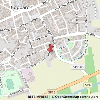 Mappa Via Borgo San Guglielmo,  14, 44034 Copparo, Ferrara (Emilia Romagna)