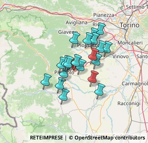 Mappa Strada Motta Sanctus e Rubiene, 10064 Pinerolo TO, Italia (9.8055)