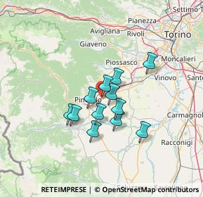 Mappa Strada Motta Sanctus e Rubiene, 10064 Pinerolo TO, Italia (9.6275)