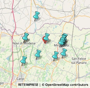 Mappa Via Giacomo Matteotti, 41039 San Possidonio MO, Italia (6.40714)