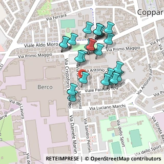 Mappa Via Giacomo Matteotti, 44034 Copparo FE, Italia (0.20714)