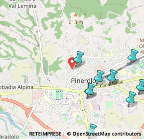 Mappa Via Edmondo de Amicis, 10064 Pinerolo TO, Italia (1.29091)