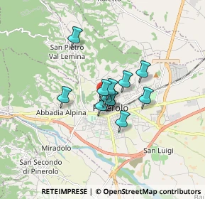 Mappa Via della Cittadella, 10064 Pinerolo TO, Italia (0.95833)