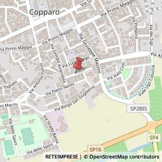 Mappa Via Ugo La Malfa,  5, 44034 Copparo, Ferrara (Emilia Romagna)