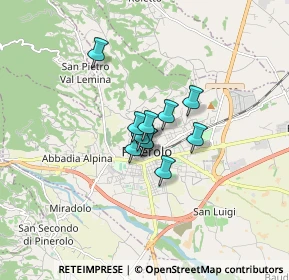 Mappa Via Duca D'Aosta, 10064 Pinerolo TO, Italia (0.86091)