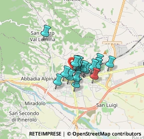 Mappa Via Duca D'Aosta, 10064 Pinerolo TO, Italia (0.97824)