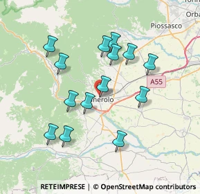 Mappa Via Duca D'Aosta, 10064 Pinerolo TO, Italia (6.87429)